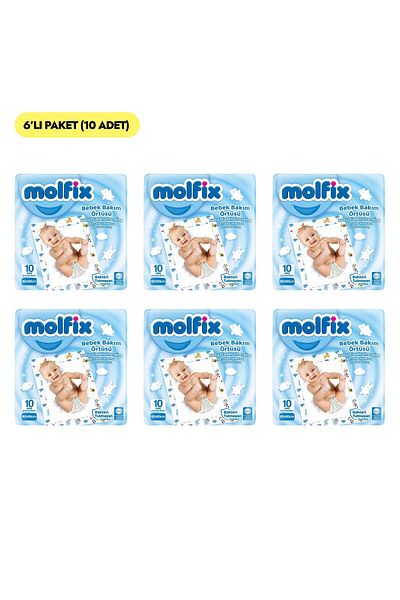 Molfix 10 Pieces x 6 Packs Baby Care Cover
