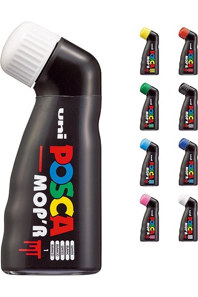 Uni White Posca Mop'R Pcm-22 3-19 mm Painting Marker
