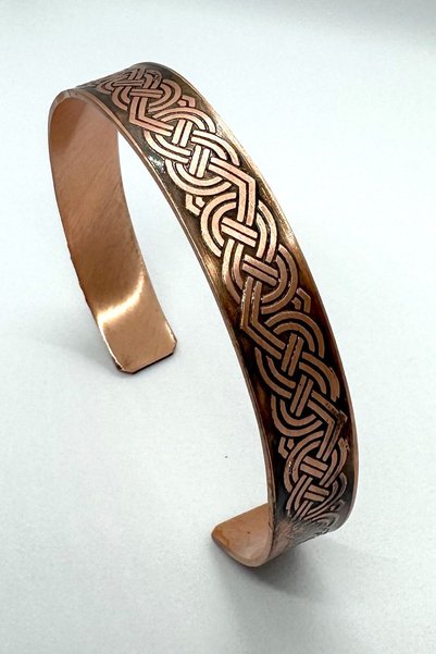 Miray hediyelik Copper Patterned Talisman Bracelet
