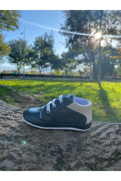 Papulin Baby Boy Luxury Smoke Color Booties