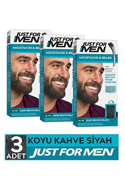 Just For Men Sakal & Bıyık Boyası Koyu Kahve Siyah 3'lü Set