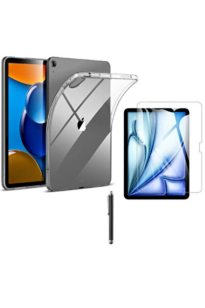 TEKNETSTORE Apple Ipad Air 6 11 Inç 2024 M2 Çip Uyumlu Kılıf Silikon Koruyucu...