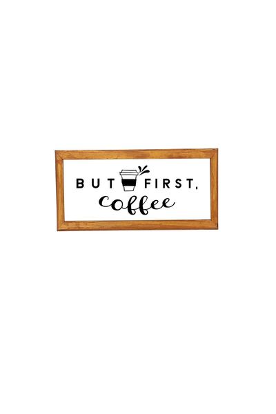 enmalife Decor de perete pentru colțul de cafea și ceai, masă decorativă cu c...