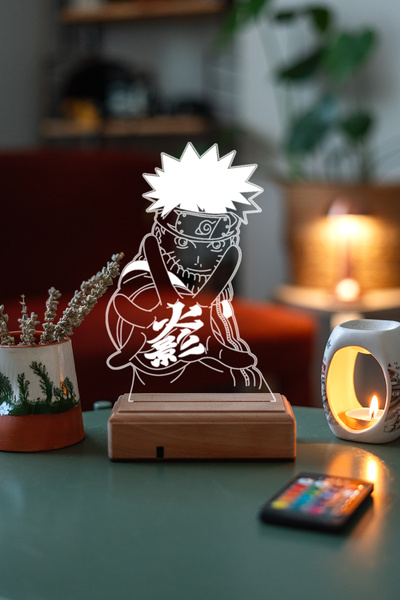 Modiwa Design Naruto Uzumaki 3d 16 Renk Gece Lambası