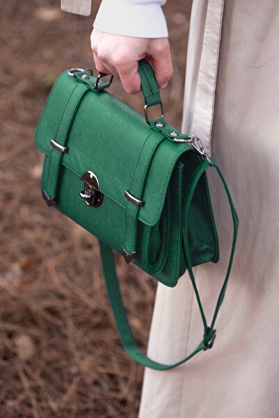 GIMOSA Ines Vegan Leather Nastavitelný dlouhý popruh, Uzamykatelná dámská taška, Taška přes rameno, Crossbody Taška