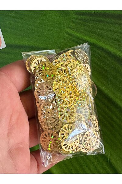 Gönülden Tasarım 20 GR 1 CM Șaibă cu gaură pentru roată Șaibă cu paiete Brode...