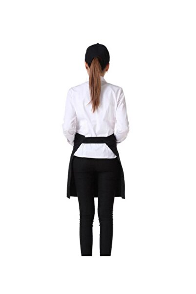 Biz Class Chef Waiter Cafe Cook Barista Black Half Waist Apron Kitchen Apron Master Chef Cafe Restaurant