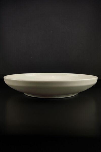 Digithome Semazen 1 Adet Porselen Büyük Boy Salata Servis Tabağı Meyvelik 24 Cm Krem – Tl4052341 C320.003