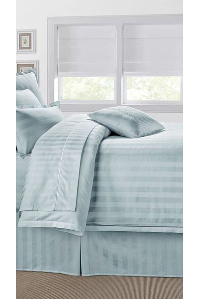 Orange Bed & Bath Orange Bed And Bath Hotel Duvet Set 100% Cotton Single 4 Piece Blue
