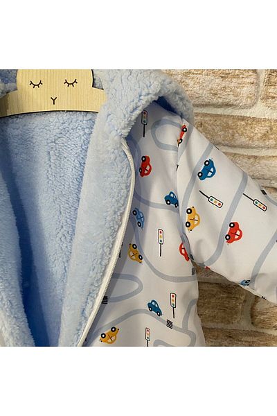 Bebistanbul NEW BABY 6/18 MONTHS WINTER FURRY COSMONOT-ASTRONOT JUMPSUIT WITH CAR FIGURE