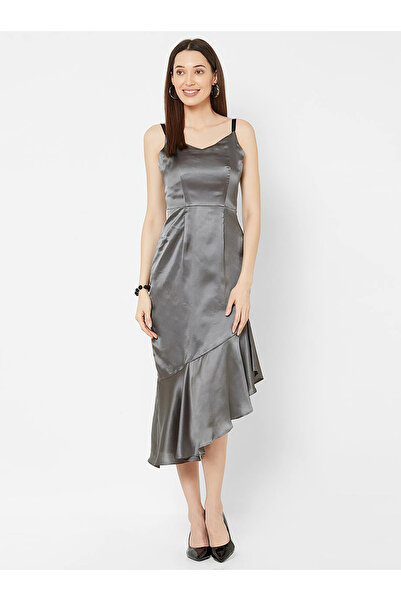 Mish By Styli Asymmetric Hem Strappy Midi Dress