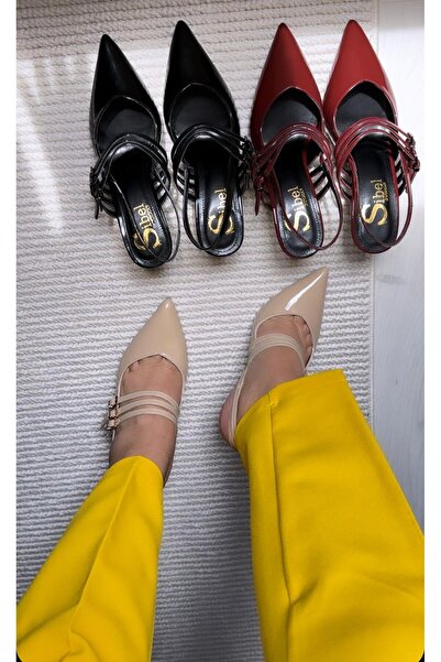 Sibel Durmaz Martina Skin Pointed Toe Stiletto Sandals