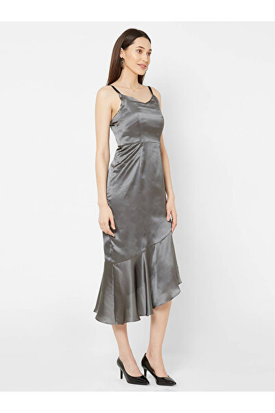 Mish By Styli Asymmetric Hem Strappy Midi Dress