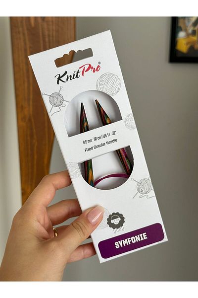 KnitPro Συμφωνία 80 cm - 8,0 mm Σταθερή Μικροσκοπική Καρδιά