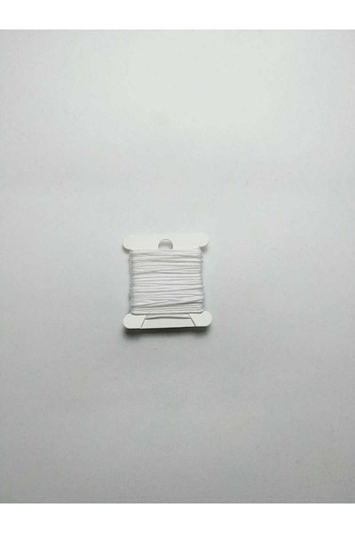 Eskişehir hobi sanat Κορδόνι αλεξίπτωτου 0,8 mm White Pearl για 3 μέτρα - Σχέδιο κολιέ βραχιόλι μακραμέ