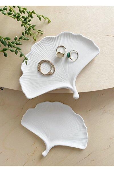 Minima Art Studio Decorative Store Leaf Look Decorative Plate