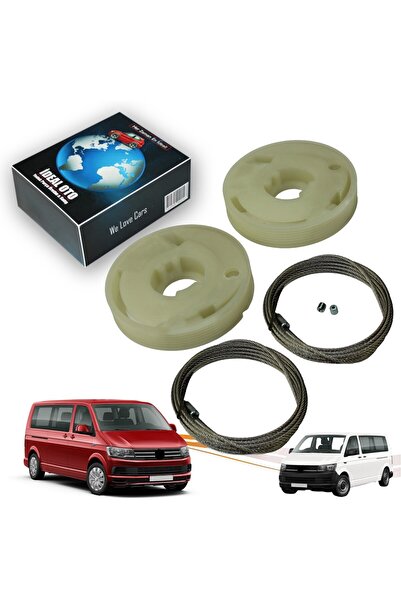 İDEAL OTOMOTİV Volkswagen T5, T6 Caravella Orta Sürgü Kapı Tamir Takımı 7e184...