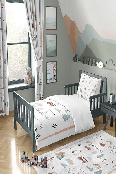 Talia Home Cute Nature Patterned Clouds Duvet Cover Set TLAN-057