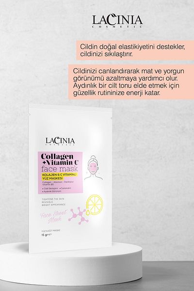 Lacinia Paper Face Mask (Collagen + Vitamin C)