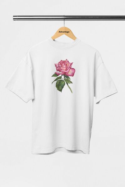 Korefanzin Tricou oversize alb Korefanzin Trend pentru femei - 100% bumbac pieptănat, sezon nou