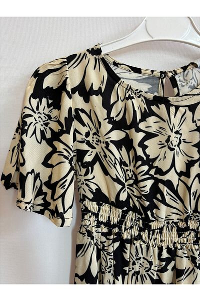 DFN Casual Floral Patterned Dress