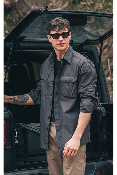 North Mountain Durable, Stylish and Functional Tactical Shirt Anthracite Tactical Clothing