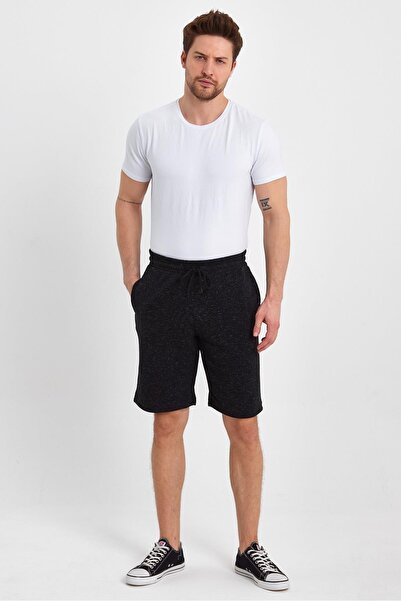 yakamor Ανδρικό σορτς με πλαϊνές τσέπες από νήματα