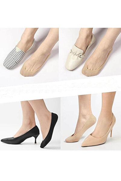 Hepsine Rakip مجموعة من 6 جوارب سوبا نسائية رفيعة من القطن