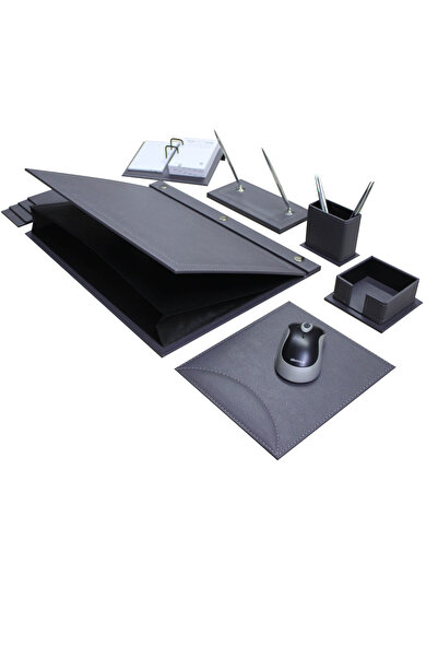 SÜMEN DÜNYASI GRİ (ANTRASİT)  ( 8 )  PARÇA KAPAKLI SÜMEN TAKIMI KALEMLİ KROM