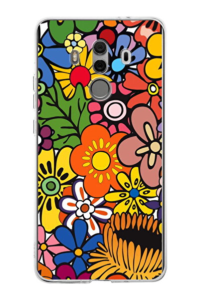 PrintiFy حافظة شفافة مطبوعة مقاس 1 ملم بألوان ريترو 2 متوافقة مع هاتف Huawei ...