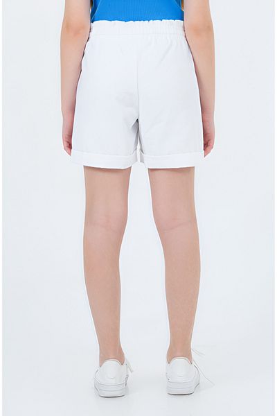 DMB BOYS & GIRLS Çaren Kids- Girls Shorts 100% Cotton- Rubber Waist, Lace-up, Double Pocket Design