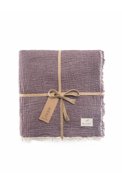 MYLASA HOME Double Face Planets 4 Layer Muslin Bedspread Single 160X220Cm