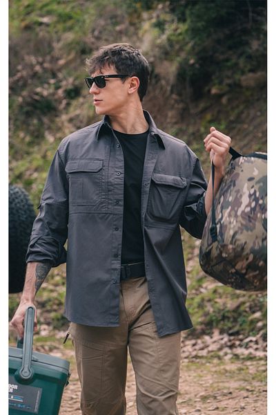 North Mountain Durable, Stylish and Functional Tactical Shirt Anthracite Tactical Clothing