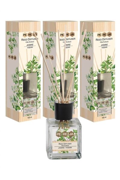 Pereja Çubuklu Oda Kokusu Yasemin 100 ml 3'lü Avantaj Seti