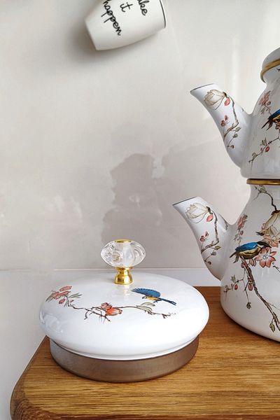 PORLİSMA Amara Patterned Double Lid Teapot Set
