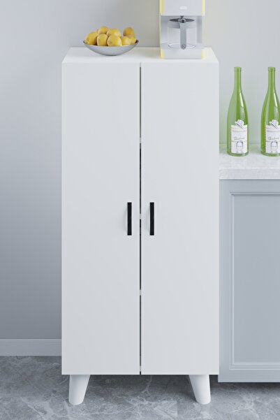 KZY 12R Elbise Dolabı Gömlek Dolabı Eşya Dolabı Erzak Dolabı Ayakkabı Dolabı Beyaz