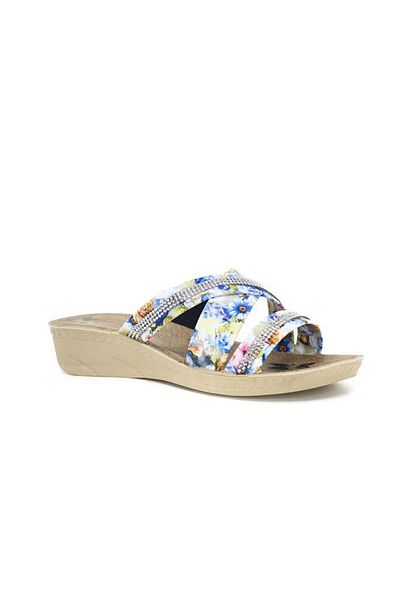 wilcoom Rose Patterned Orthopedic Non-Slip Sole Girl's Daily Slippers