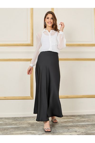 Styli Oversized Sheer Textured Shirt with Long Sleeves