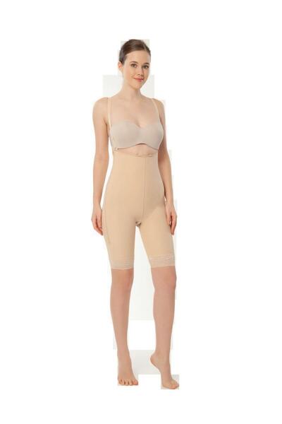 Variteks Fermuarlı Göğüs Altı - Diz Üstü / Sırt Destekli Liposuction Korse li...