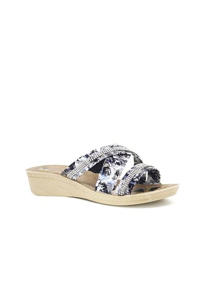 wilcoom Rose Patterned Orthopedic Non-Slip Sole Girl's Daily Slippers