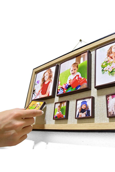 my hediyem 7'li Kendin Yap Fotoğraf Magnet Anı Çerçevesi