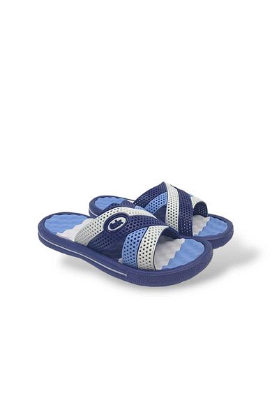 Zerhan Calx 510 Unisex Blue Slippers - Σόλα μασάζ, για παραλία, κήπο και πισίνα στη θάλασσα
