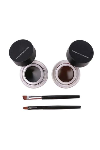 SHILOX Black and Brown Colored 4-Piece Gel Eyeliner Set