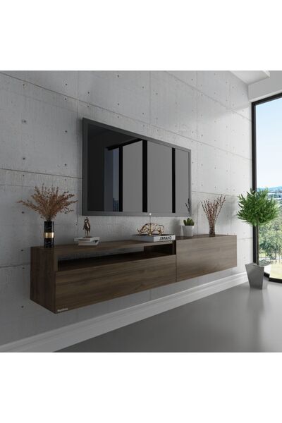 Myniture Home & Living Duvara Monte Tv Sehpası Ceviz S6110-2