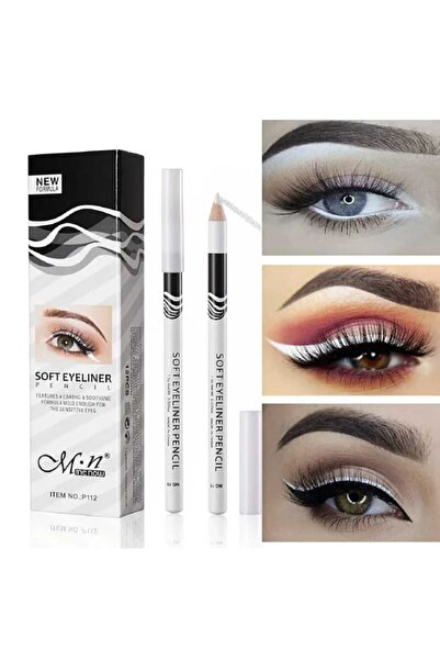 monalisatoka Suya Dayanıklı Mat Göz Kalemi 2 Li (BEYAZ) - Waterproof Eyeliner...