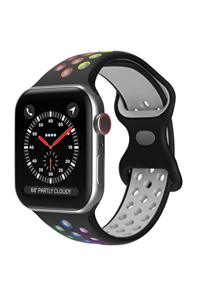 Koodmax Apple Watch Delikli Nike Spor Kordon Kayış Series 9 , Ultra 2 Uyumlu ...