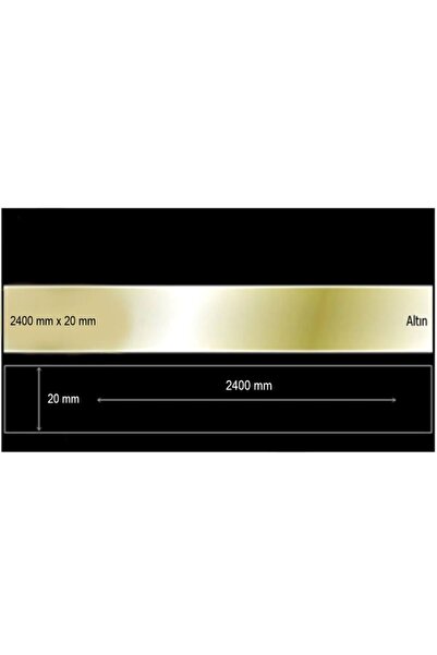 demdekor Dekoratif Aynalı Pleksi Şerit Süs Altın 20 Mm X 2400 Mm Mobilya Dola...