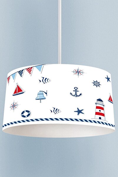 Talia Home Karışık Denizci Desenli Çocuk Ve Bebek Odası Sarkıt Avize Tlav-291