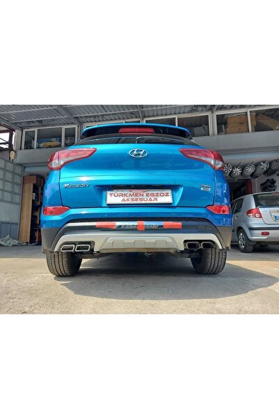 Türkmen Hyundai Tucson Uyumlu Ön Arka Tampon Koruma Difüzör 2015-2017 Arası