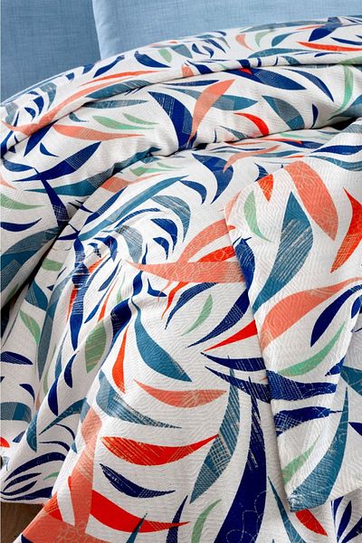 Vionel Home 100% Cotton Double Bedspread Printed Pike - Rainbow V1 (8 DIFFERENT PATTERNS)